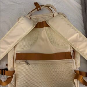 Amazon Cream and Tan Women's Backpack